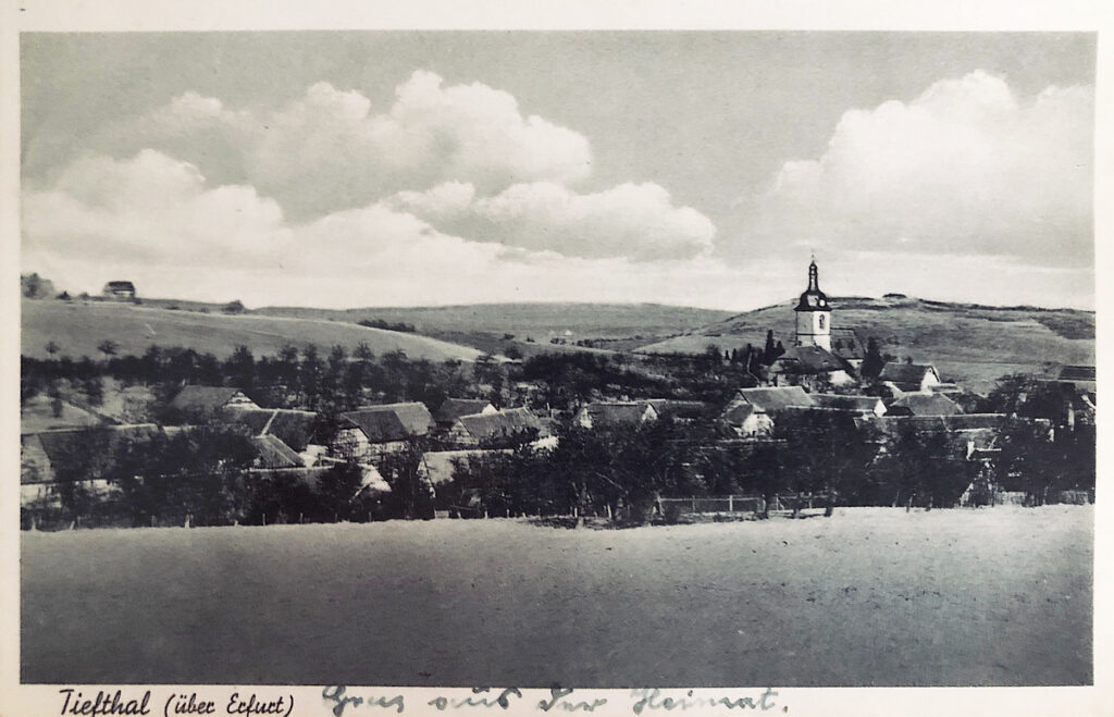 Postkarte von Tieftahl (um 1940 versandt)